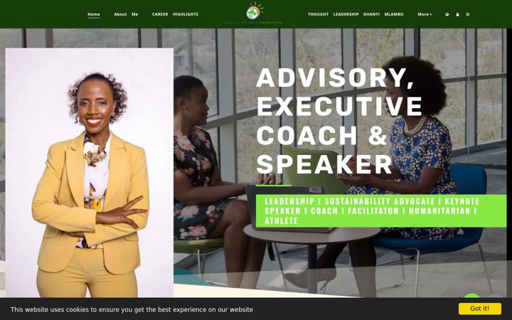 Screenshot of khanyimlambo.co.za