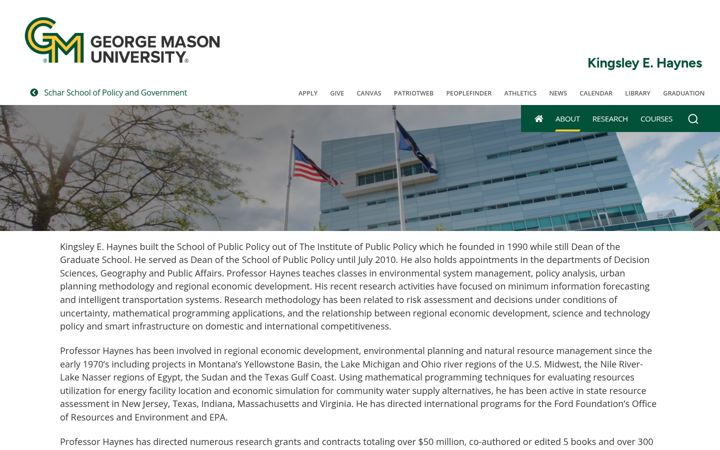 Screenshot of khaynes.gmu.edu