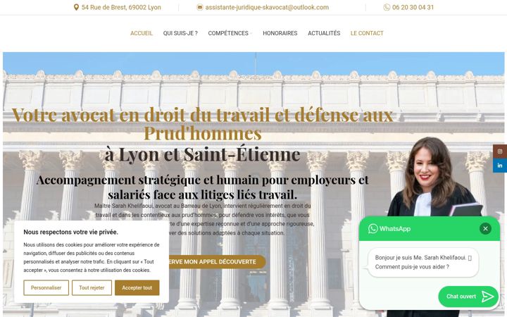 Screenshot of khelifaoui-avocat-prudhommes.fr