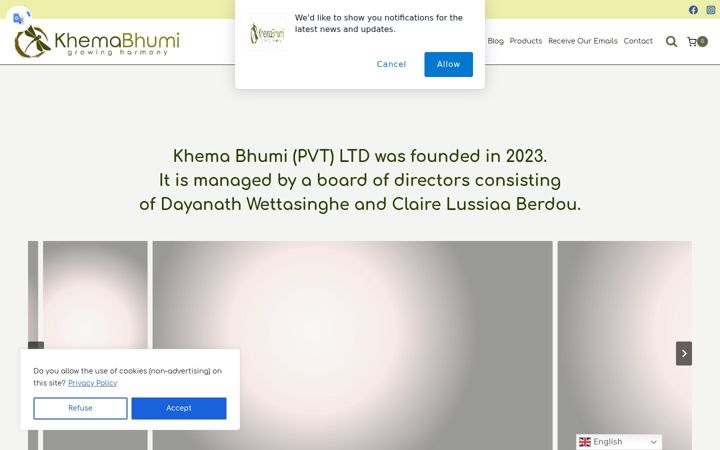 Screenshot of khemabhumi.com