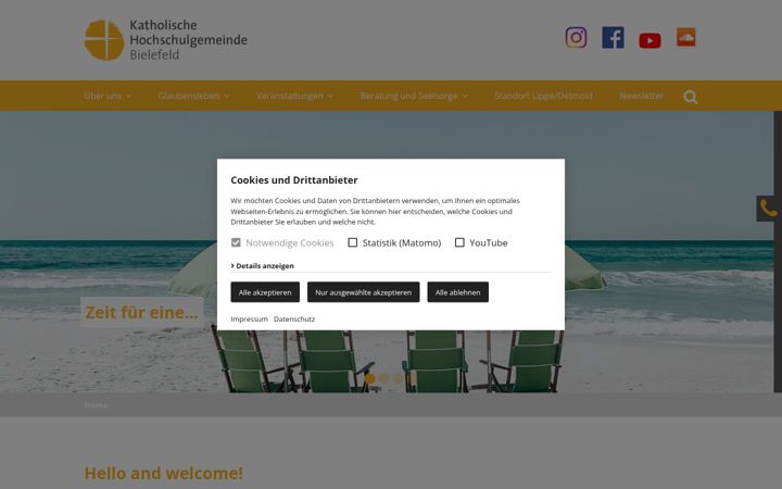 Screenshot of khg-bielefeld.de