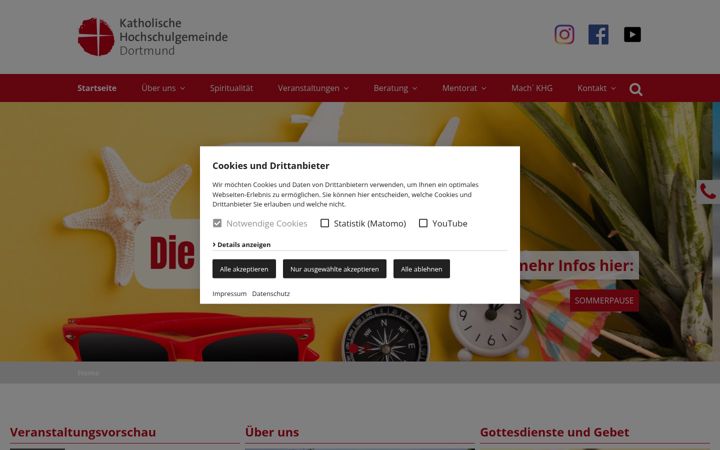 Screenshot of khg-dortmund.de