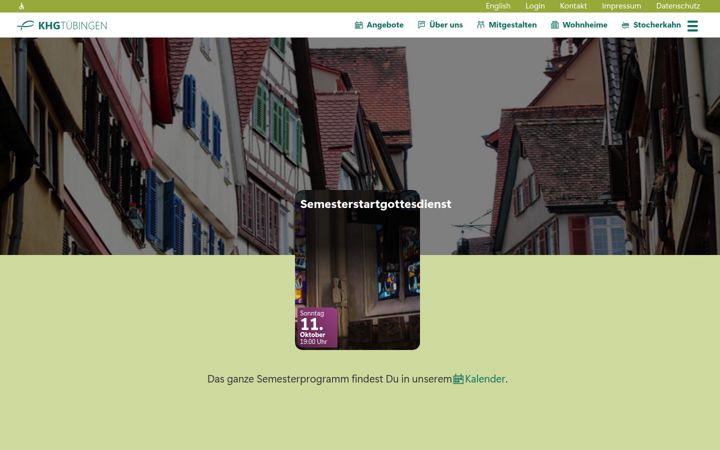 Screenshot of khg-tuebingen.de