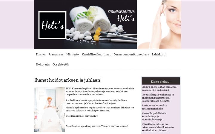 Screenshot of khhelis.fi
