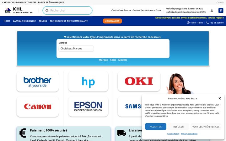 Screenshot of khl-encre.be