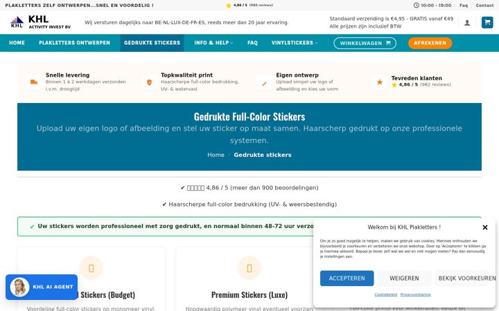 Screenshot of khl-stickers.be