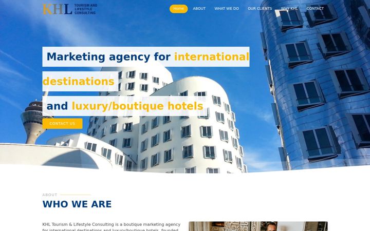 Screenshot of khl-tourism-consulting.com
