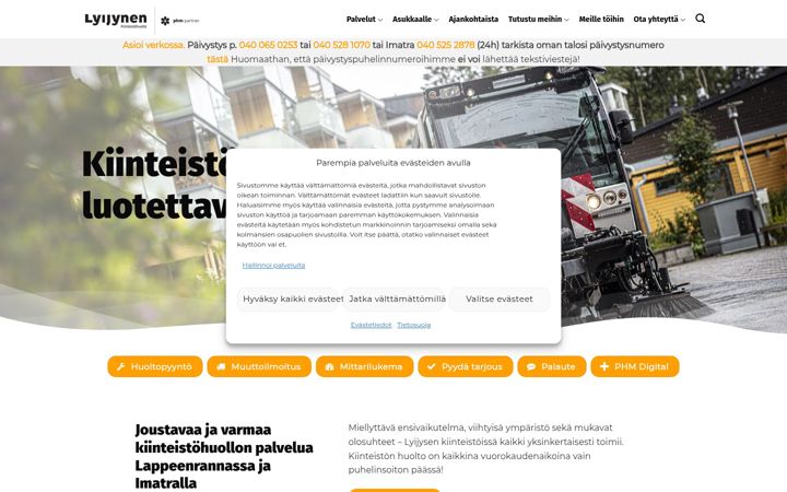 Screenshot of khlyijynen.fi