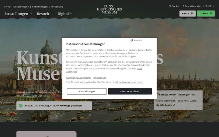 Screenshot von khm.at