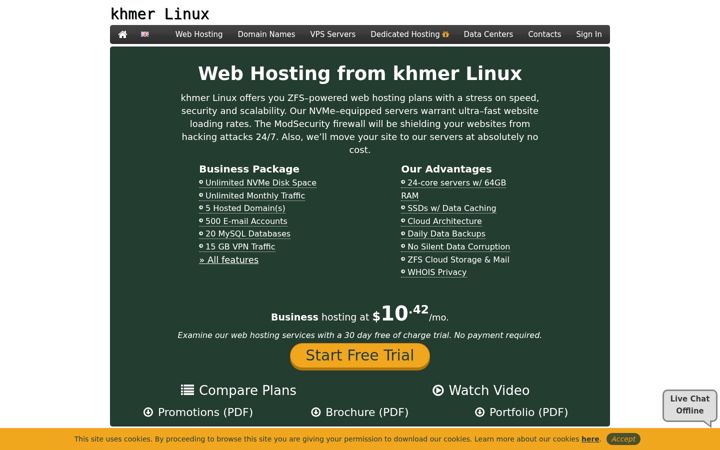 Ekrānuzņēmums no khmerlinux.com