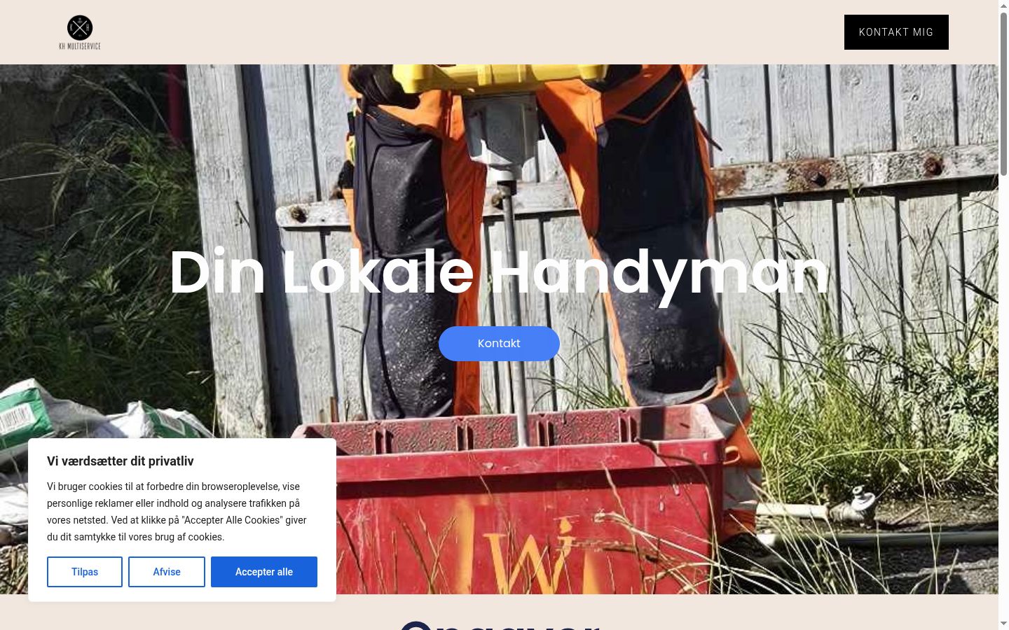 Ekrānuzņēmums ar piekrišanas baneri, kas tika rādīts pirms jebkādas mijiedarbības