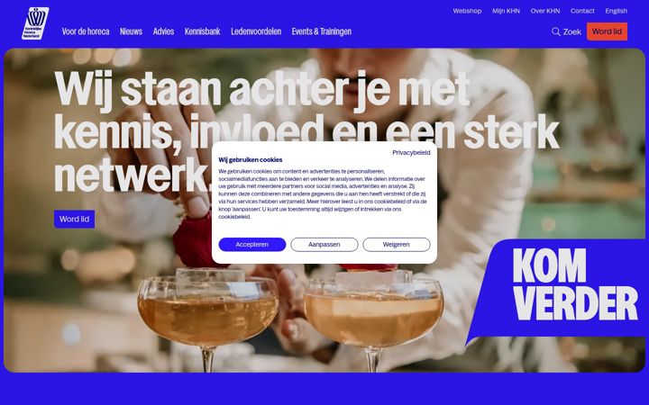 Screenshot van khn.nl