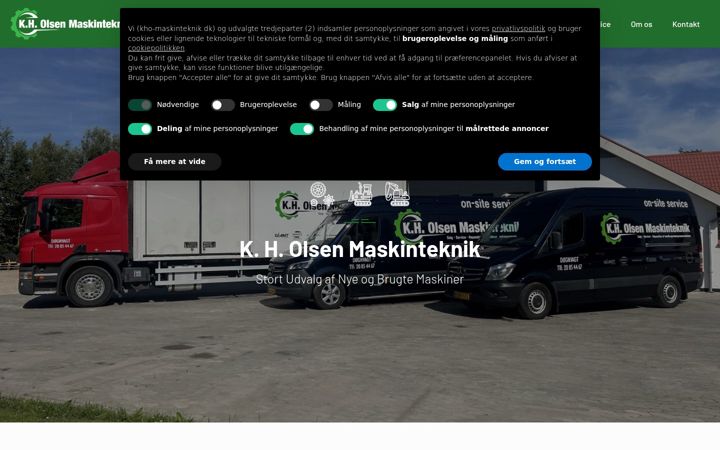 Screenshot ta' kho-maskinteknik.dk