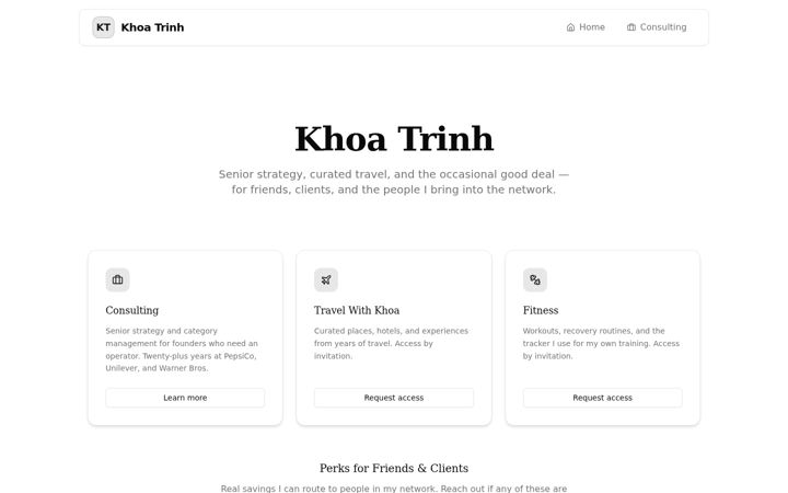 Screenshot of khoatrinh.com