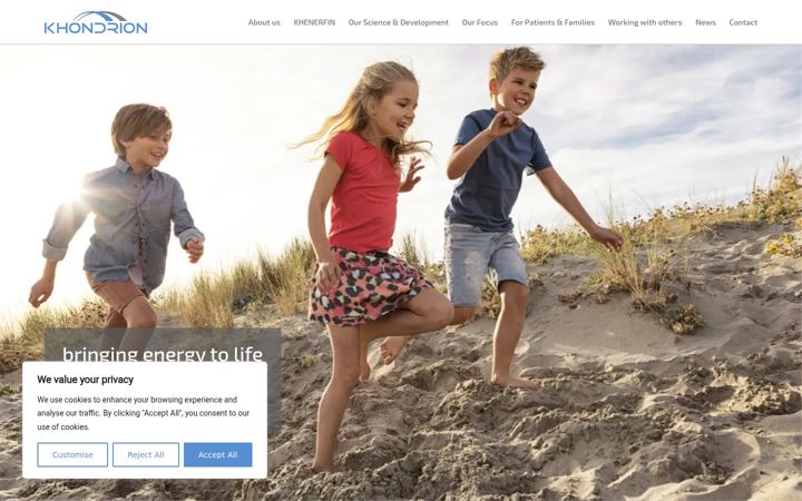 Screenshot of khondrion.com