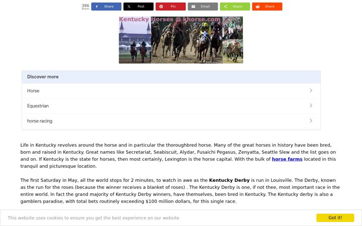 Screenshot of khorse.com