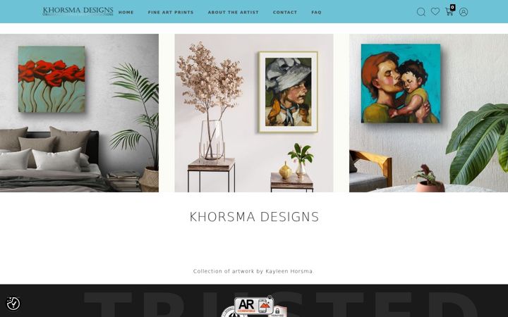 Screenshot of khorsmadesigns.com