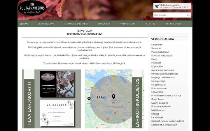 Screenshot of khpuutarhakeskus.fi