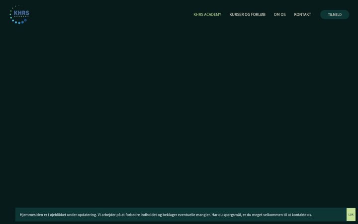 Screenshot of khrsacademy.dk