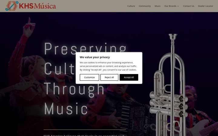 Screenshot of khsmusica.com