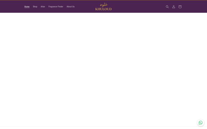 Screenshot of khuloudperfumes.com