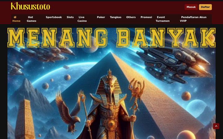 Screenshot of khusustoto.com