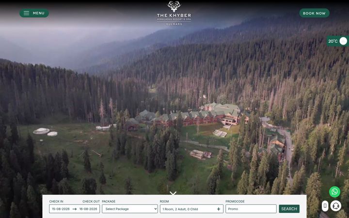 Screenshot of khyberhotels.com