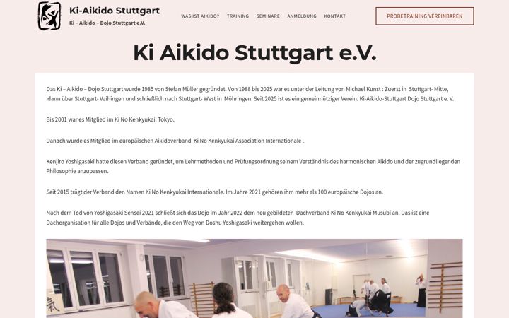 Screenshot of ki-aikido-stuttgart.de