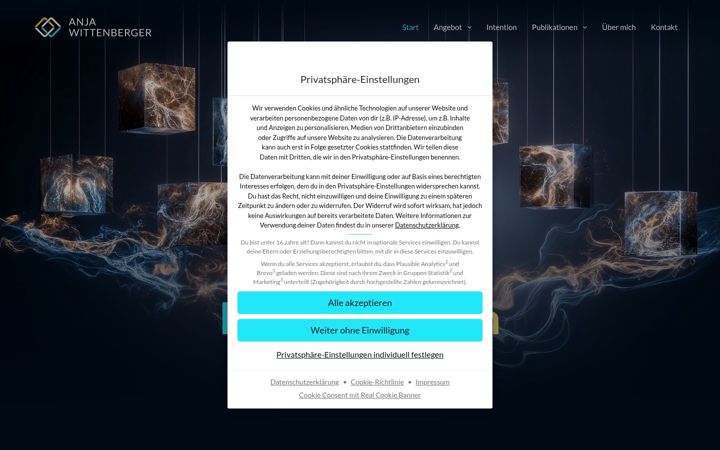 Screenshot of ki-choreografin.de