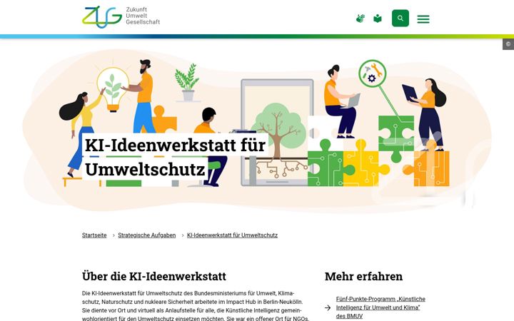 Screenshot of ki-ideenwerkstatt.de