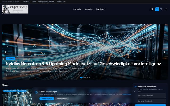 Screenshot of ki-journal.net
