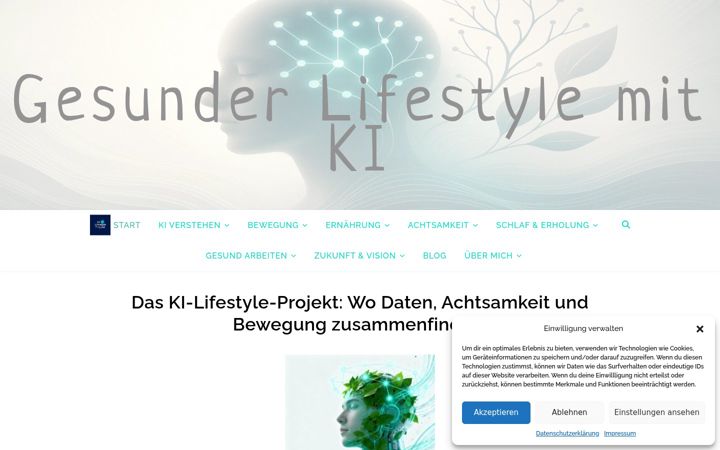Screenshot of ki-lifestyle-projekt.de