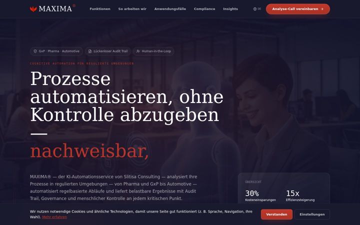 Screenshot of ki-maxima.de