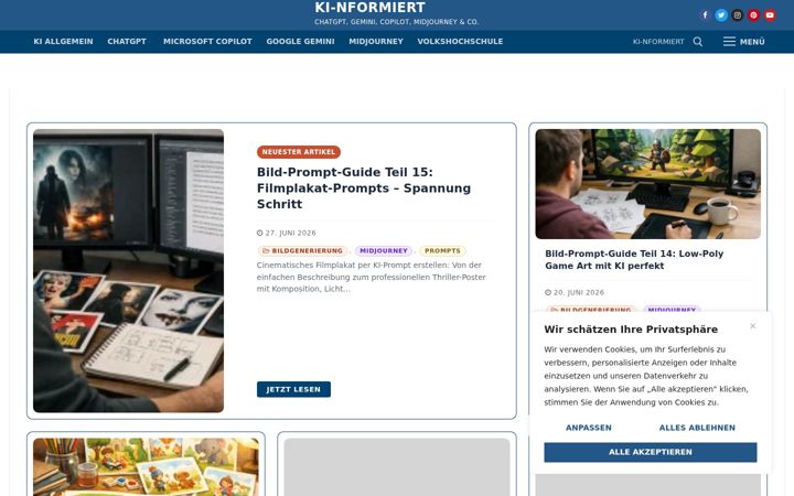 Screenshot of ki-nformiert.de