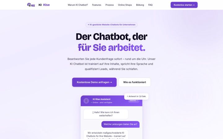 Screenshot of ki-rise.de