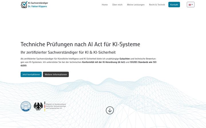 Screenshot of ki-sachverstaendiger.de