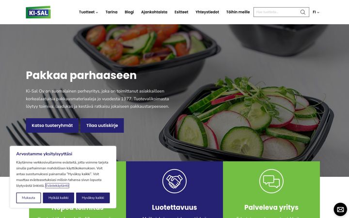 Screenshot of ki-sal.fi