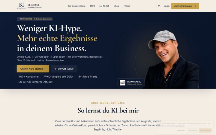 Screenshot of ki-schule.at