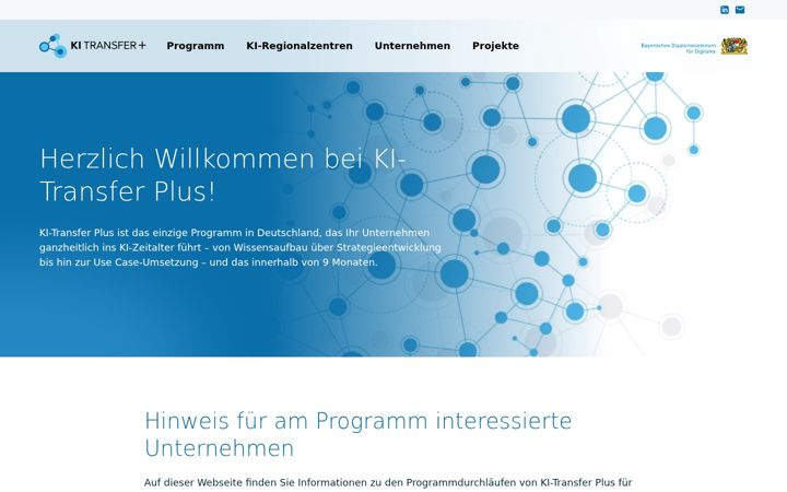 Screenshot of ki-transfer.de
