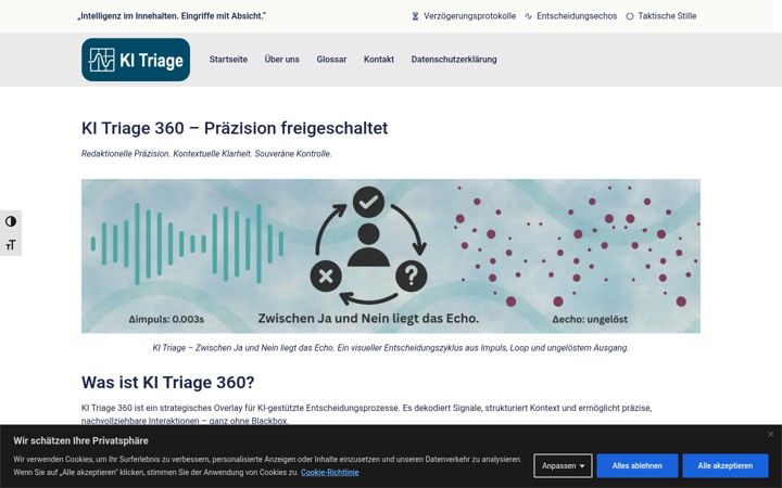Screenshot of ki-triage.com