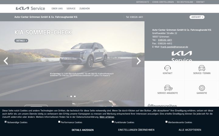 Screenshot von kia-auto-center-grimmen.de