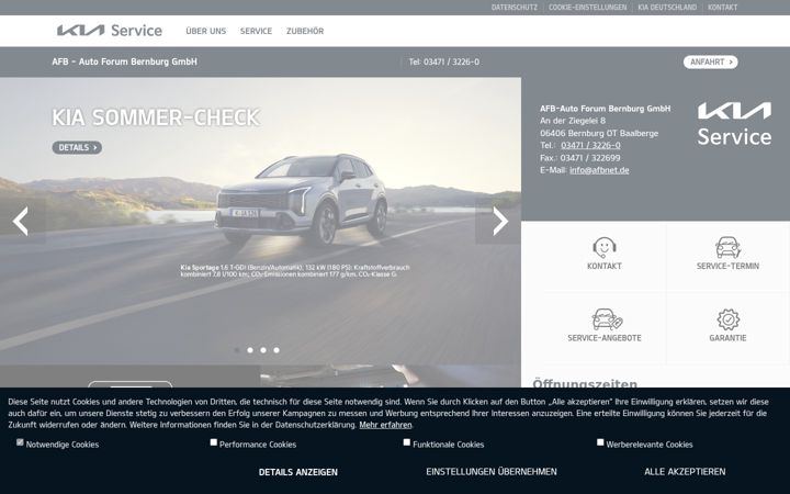 Captura de pantalla de kia-autoforum-bernburg.de