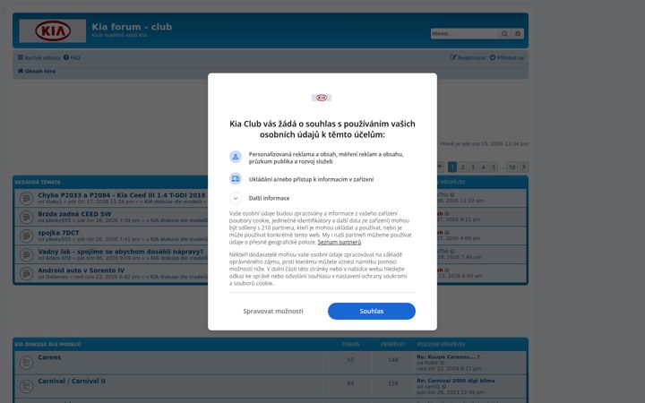 Screenshot of kia-club.net