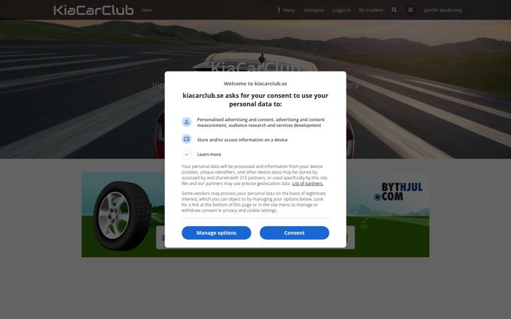 Screenshot of kiacarclub.se