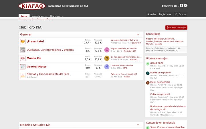 Screenshot of kiafaq.com