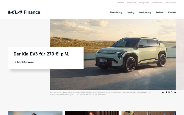 Screenshot of kiafinance.de