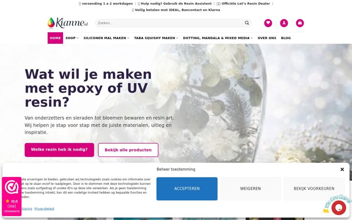 Screenshot of kianne.nl