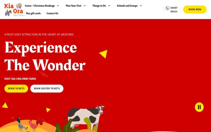 Screenshot of kiaoraminifarm.ie