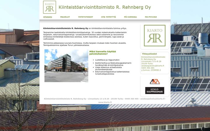 Screenshot of kiarto.fi