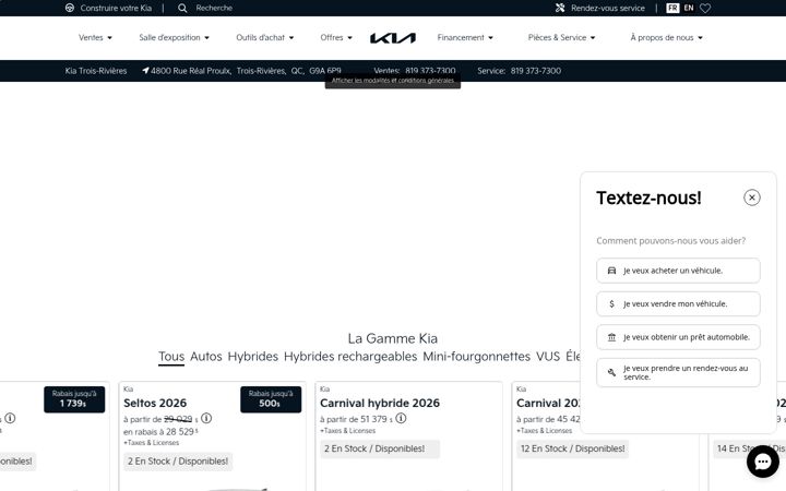 Screenshot of kiatroisrivieres.com